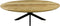 Salontafel Bern swiss edge - 130x80x42.5 - Naturel/zwart - Mangohout/metaal
