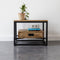 Salontafel Bijzettafel Industrieel Design | Mangohout en Staal | 60x60x45