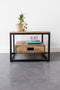 Salontafel Bijzettafel Industrieel Design | Mangohout en Staal | 60x60x45