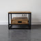 Salontafel Bijzettafel Industrieel Design | Mangohout en Staal | 60x60x45