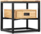 Salontafel Bijzettafel Industrieel Design | Mangohout en Staal | 60x60x45