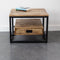 Salontafel Bijzettafel Industrieel Design | Mangohout en Staal | 60x60x45