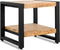 Salontafel Bijzettafel Industrieel Design | Mangohout en Staal | 50x50x45