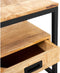 Salontafel Bijzettafel Industrieel Design | Mangohout en Staal | 60x60x45