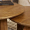 Salontafel - Bijzettafel - Salontafel - Rond Ø70cm - Naturel Mangohout - 70x70x40cm - Starfurn - Duurzaam