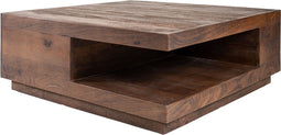 Salontafel Bram - Espresso Mangohout - 80 x 80 cm