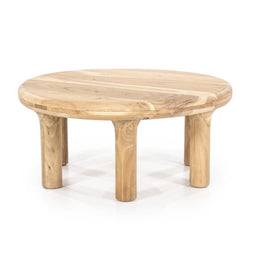 Salontafel Bram rond 80 cm acacia - naturel | Eleonora
