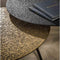 Salontafel Burlington set van 2 rond metallic - zwart/brass