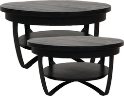 Salontafel Cilamon Zwart/Zwart - Set van 2