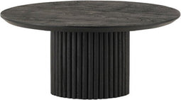 Salontafel Congo rond 90 cm Acacia - Zwart