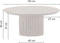 Salontafel Congo Rond 90 cm Mangohout - Walnoot