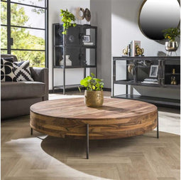 Salontafel Daytona Ø120 cm Saja - Naturel | Meubelplaats