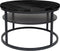Salontafel Delhi Zwart Mangohout Rond 43 x ø70 cm