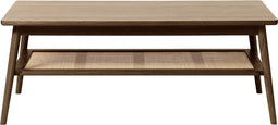 Salontafel Donkerbruin Eikenhout - 120x60x45cm - Barrali