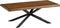 Salontafel Donkerbruin - Eikenhout & Metaal - 68x130x45cm - Salontafel Arno Smoked - Giga Living