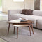 Salontafel Driehoekig Donkerbruin - Eikenhout - Set van 2 - House Nordic