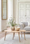 Salontafel Driehoekig Naturel - Eikenhout - Set van 2 - House Nordic