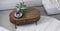 Salontafel Eikenhout Donkerbruin - 120x60x45cm - Tafel Nola - Giga Living