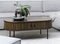 Salontafel Eikenhout Donkerbruin - 120x60x45cm - Tafel Nola - Giga Living