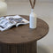 Salontafel Eikenhout Donkerbruin - 90x90x45 cm - Tafel Nola - Giga Living