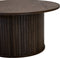 Salontafel Eikenhout Donkerbruin - 90x90x45 cm - Tafel Nola - Giga Living