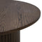 Salontafel Eikenhout Donkerbruin - 90x90x45 cm - Tafel Nola - Giga Living