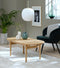 Salontafel Eikenhout Naturel - 70x130cm - Ovaal - Tafel Carno - Giga Living