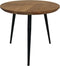 Salontafel Fishbone - 45x45x39 - Naturel/zwart - Eiken/metaal