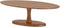 Salontafel Flare 140 cm ovaal - Bruin