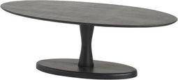 Salontafel Flare 140 cm ovaal - Zwart