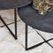 Salontafel Isa - ronde salontafels - salontafel zwart - set van 2 salontafels