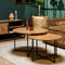 Salontafel Isa Set van 2 - salontafels rond - salontafel industrieel