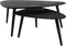 Salontafel Jamal - Zwart Mangohout - Set van 2