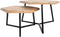 Salontafel Kiara - Set van 2 - Achthoekige tafeltjes - Mangohout