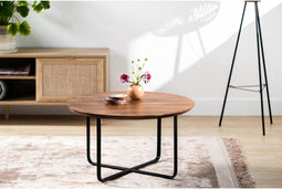 Salontafel Kjeld rond 75 cm - Bruin | BY-OLAF