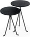 Salontafel Lavy small rond set van 2 - Zwart | BY-OLAF