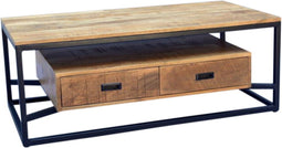 Salontafel Len rechthoek mangohout 120x60 cm