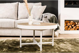 Salontafel Lenny rond 74 cm - Eiken | BY-OLAF
