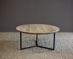 Salontafel Lulu rond eiken Ø90 cm - Mat gelakt | Meubelplaats