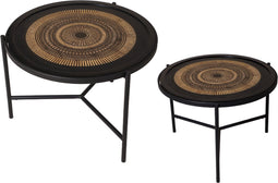 Salontafel Mae - Set van 2 - Duurzaam Mangohout - Bijzettafels