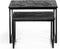 Salontafel Malaga set van 2 Teakhout - zwart | BY-OLAF