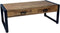 Salontafel mango metaal met 2 lades 120x60x45 cm