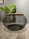 Salontafel Mangohout - Bijzettafel - Salontafel Rond - Industrieel - 80 x 80 x 51 cm