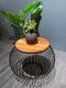 Salontafel Mangohout - Bijzettafel - Salontafel Rond - Industrieel - 65 x 65 x 51 cm