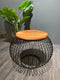 Salontafel Mangohout - Bijzettafel - Salontafel Rond - Industrieel - 65 x 65 x 51 cm