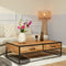 Salontafel Mangohout - Salontafel Sanne - Salontafel industrieel 130 x 70 cm