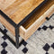 Salontafel Mangohout - Salontafel Sanne - Salontafel industrieel 130 x 70 cm