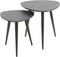 Salontafel Marquina set van 2 driehoekig melamine - marmerlook