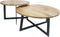 Salontafel Mees set van 2 - salontafels industrieel - ronde salontafels