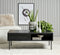 Salontafel Melamine Zwart - 60x110cm - 1-Deurs - Tafel Pensacola - Giga Living